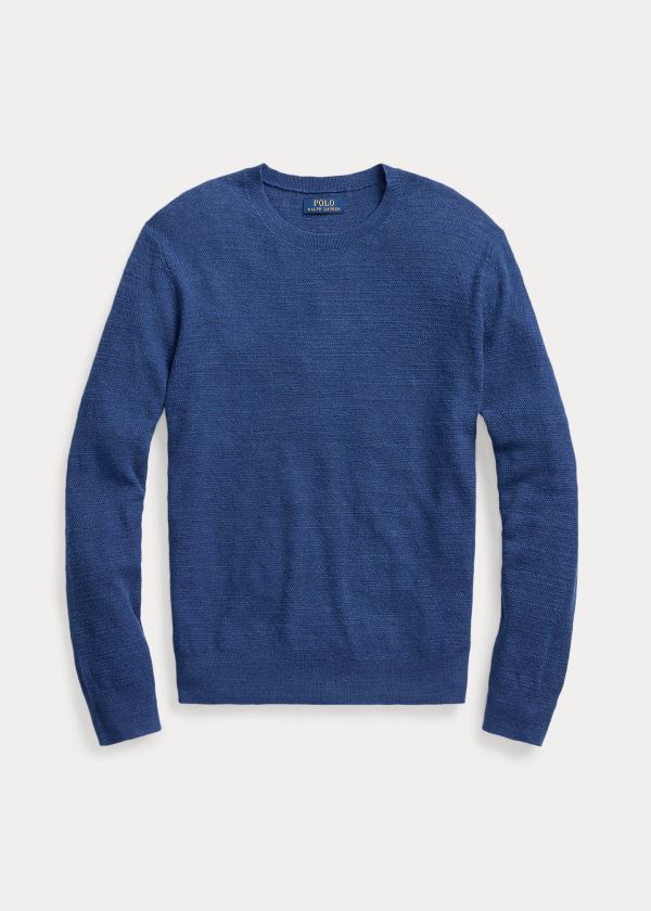 Sueter Polo Ralph Lauren Hombre Azules - Cotton-Linen - QWTLC2795